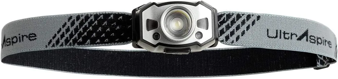 Ultraspire Lumen 300 Sidekick Headlamp (Black/Grey, 300 Lumens)