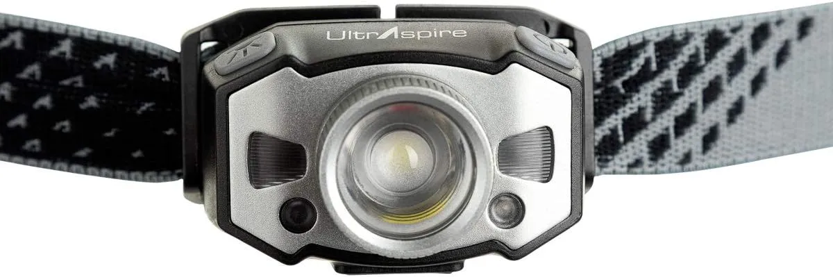 Ultraspire Lumen 300 Sidekick Headlamp (Black/Grey, 300 Lumens)