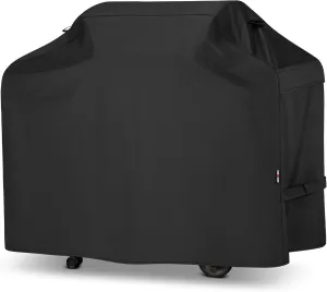 Unicook Grill Cover 55 Inch for Outdoor Grill, Heavy Duty Waterproof BBQ Cover with Side Handles and Air Vents, Weather Resistant, Compatible with Weber Charbroil Nexgrill Kenmore Gas BBQs, Black