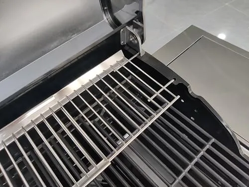 Universal Grill Warming Rack 19.7''- 32.3'', Adjustable Warming Rack for Nexgrill, Dynaglo, Cuisinart, Monument 4/5 Burner Grills, Stainless Steel Warming Rack Replacement for Nexgrill