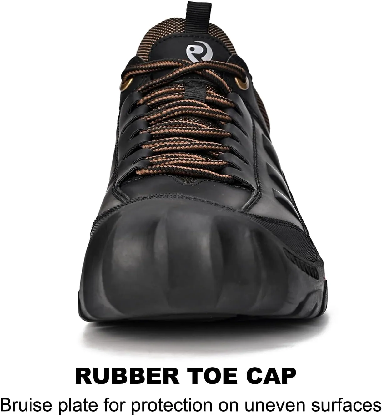 UPIShi Men's Hiking Waterproof Leather Outdoor Breathable Walking Casual Work Shoes