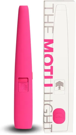 USB Lighter Co. MOTLI Electric Arc Windproof Flameless USB Rechargeable Lighter with Flashlight & Safety Lock for Candle Camping BBQ Grill Gift Outdoors (Magenta)