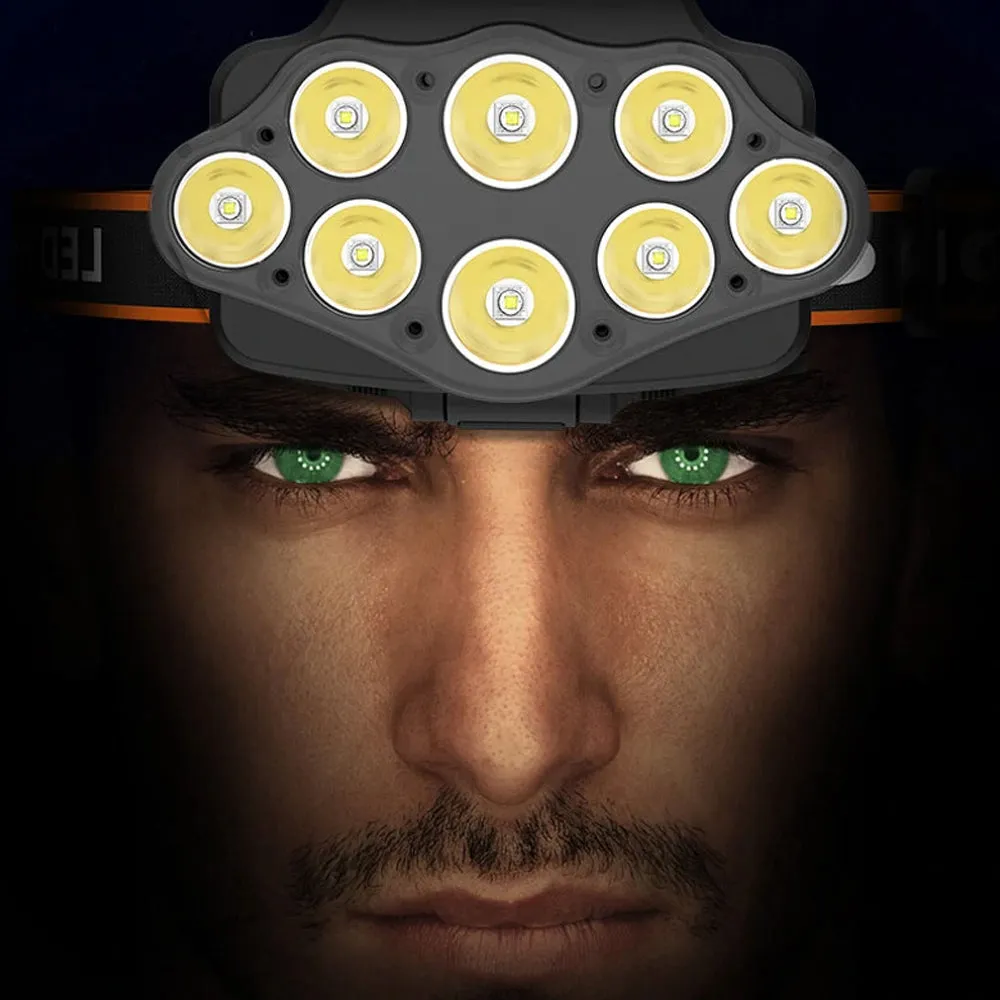 USB Rechargeable Longshoot LED Head Lamp Camping Torch