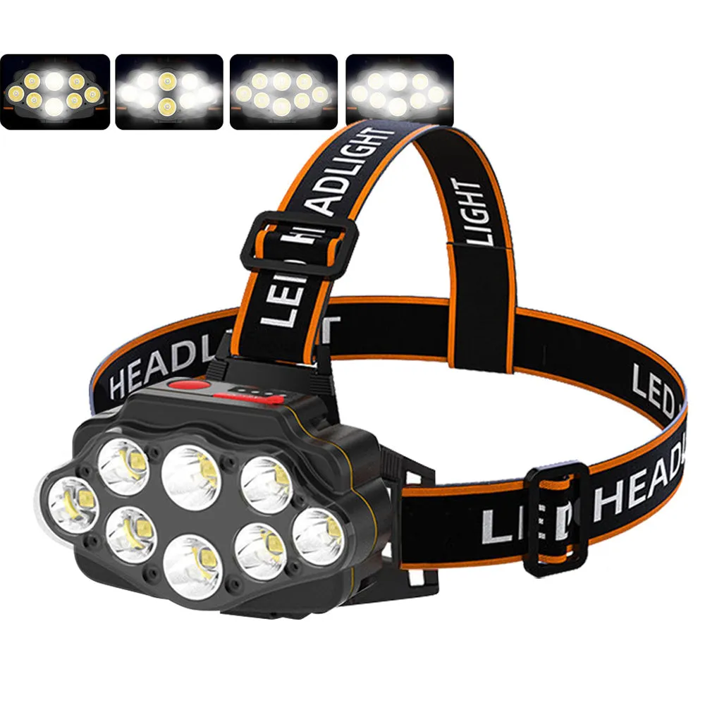 USB Rechargeable Longshoot LED Head Lamp Camping Torch
