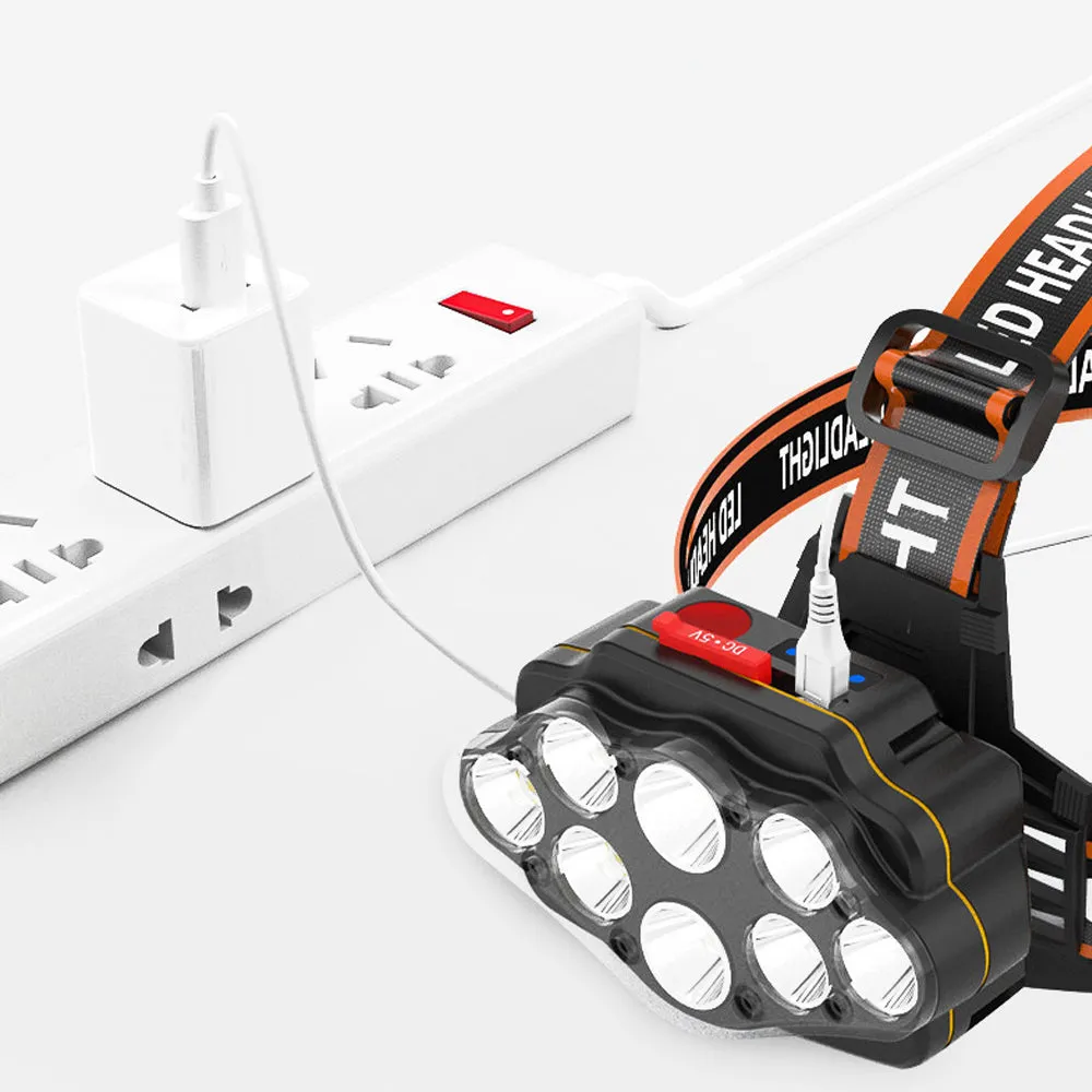 USB Rechargeable Longshoot LED Head Lamp Camping Torch