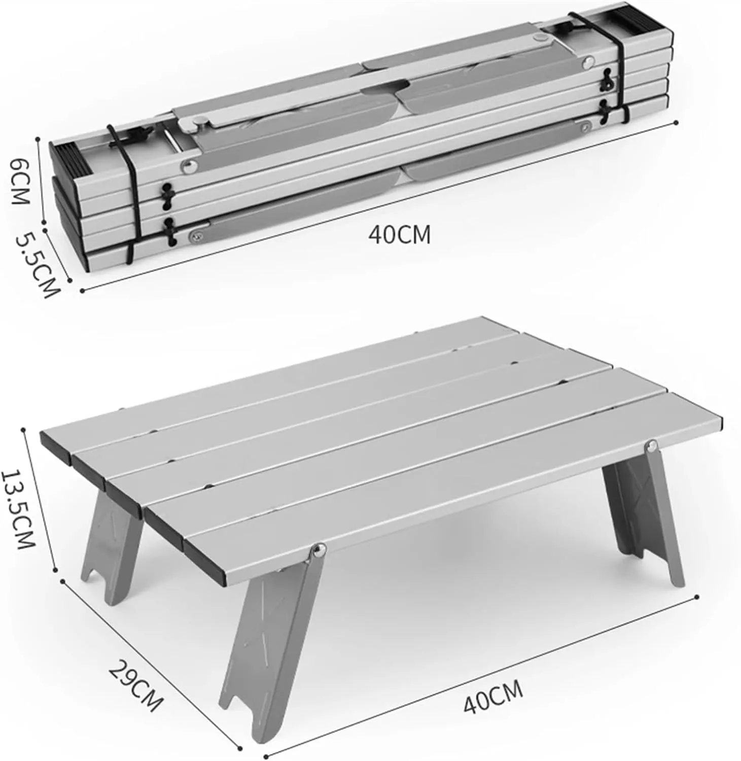 Usoway Portable Beach Table Ultralight Compact Folding Beach Table Aluminum Portable Camping Table Folding Camping Table (C : E), 665599