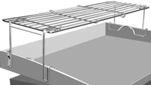 Utheer Top Grill Rack for Blackstone 22" Griddle, Adjustable Warming Rack for 17"-26"Griddle/Gas Grill, Universal Griddle Warming Rack for Weber Camp Chef Pit BOSS Cuisinart More Tabletop Griddle