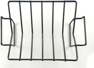 V-Rack for Roasting Turkey, Poultry, and Smoking/Grilling - Versatile BBQ Rib Rack for Big Green Egg - Easy to Clean, Non-Toxic, Dishwasher Safe - 13.7x10x4.7Inches
