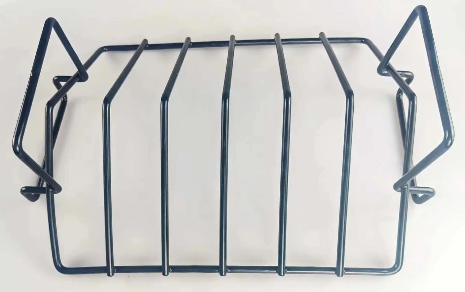 V-Rack for Roasting Turkey, Poultry, and Smoking/Grilling - Versatile BBQ Rib Rack for Big Green Egg - Easy to Clean, Non-Toxic, Dishwasher Safe - 13.7x10x4.7Inches