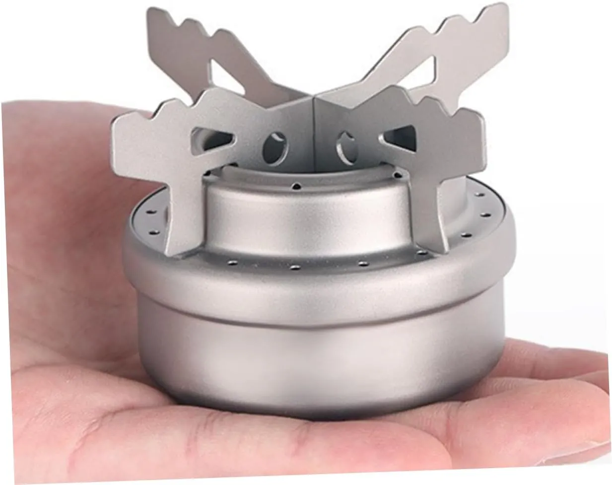 VANZACK 2 Sets Titanium Wok Stand for Electric Stove Gas Stove Rack Camping Wok Holder