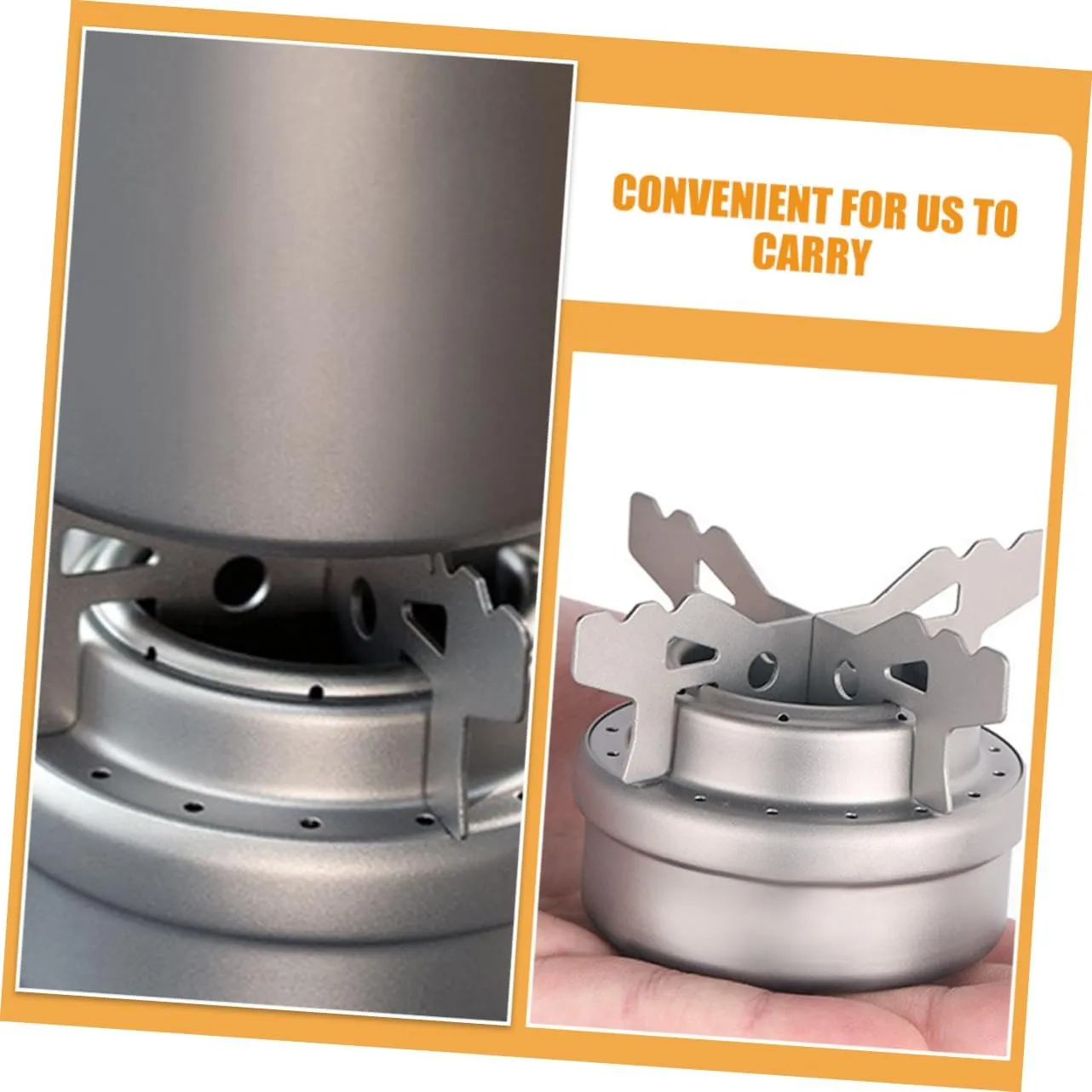 VANZACK 2 Sets Titanium Wok Stand for Electric Stove Gas Stove Rack Camping Wok Holder