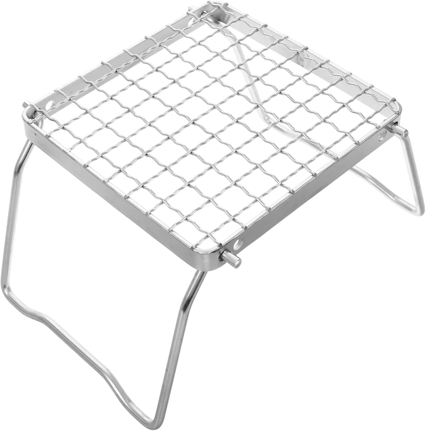 VANZACK Stainless Steel Bbq Grill for Camping Portable Folding Grill Grate for Outdoor Cooking Picnics