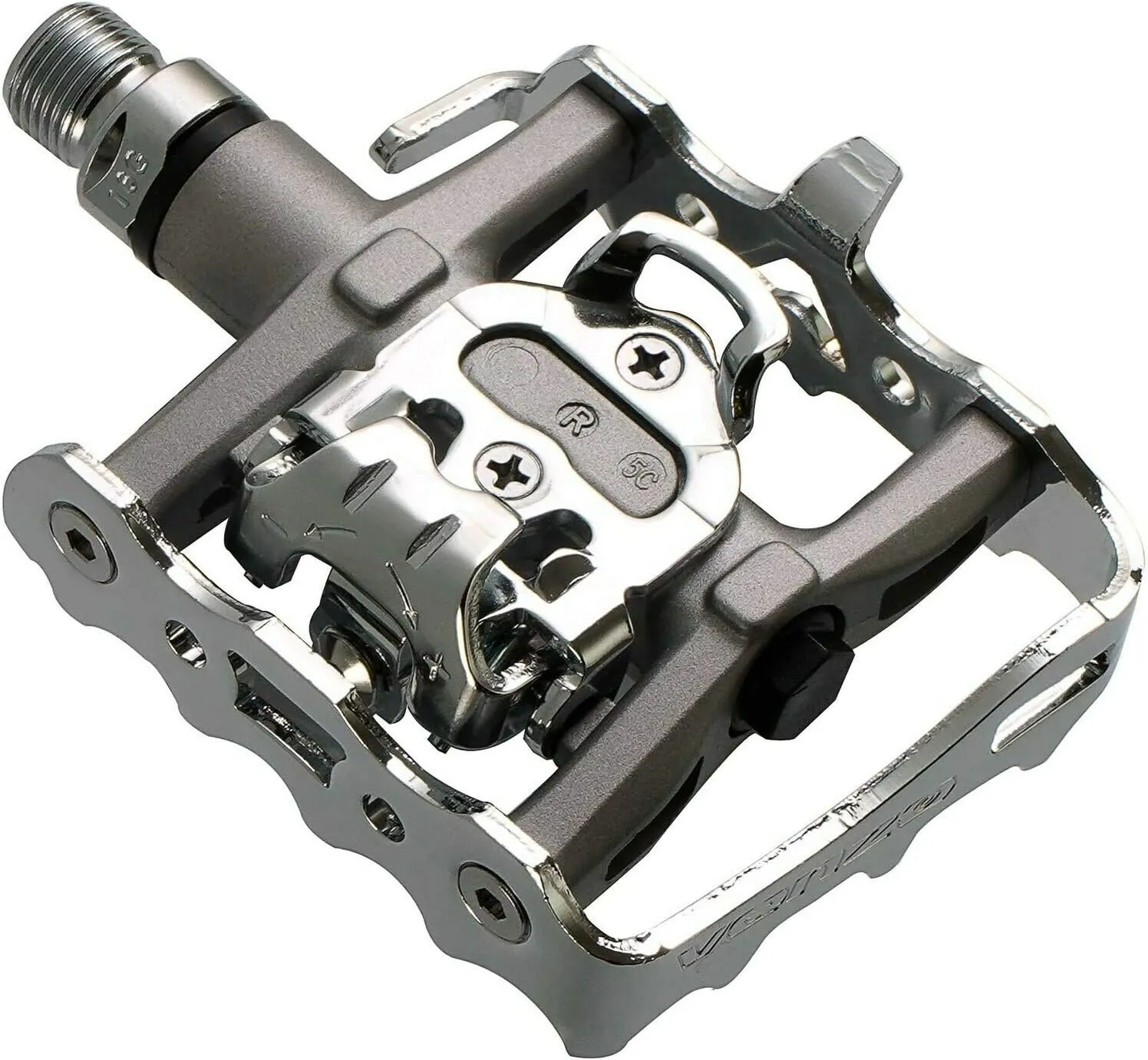 Venzo Multi-Use Compatible with Shimano SPD Mountain Bike Bicycle Sealed Clipless Pedals - Dual Platform Multi-Purpose - Great for Touring, Road, Trekking Bikes