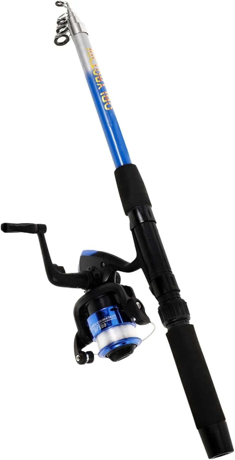 VICASKY Fishing Rods Sale 2 Pack Retractable Angling Rods Telescopic Rods for Ice Fishing Compact