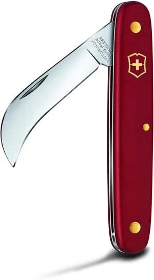 Victorinox 3.906 Pruning Knife XS Curved Knife for Pruning in Tree Nurseries and Gardens in VX Red 3.8 inches