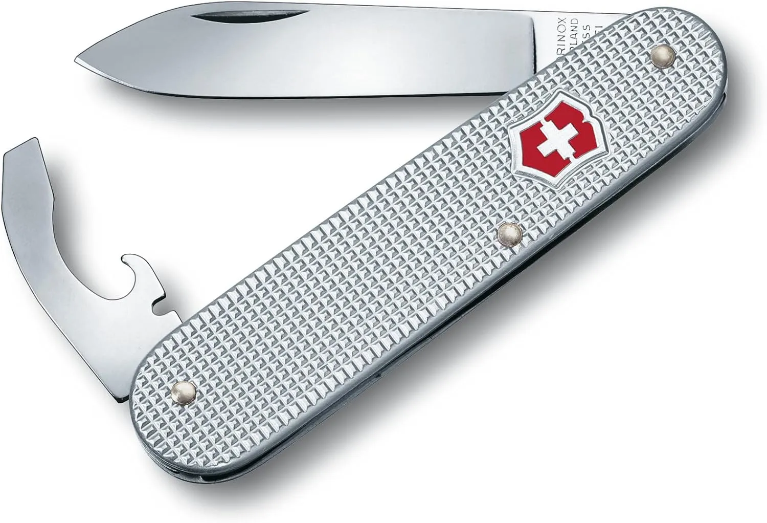 Victorinox Bantam Alox Swiss Army Knife, 5 Function Swiss Made Pocket Knife with Large Blade, Screwdriver and Bottle Opener – Silver