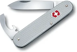 Victorinox Bantam Alox Swiss Army Knife, 5 Function Swiss Made Pocket Knife with Large Blade, Screwdriver and Bottle Opener – Silver