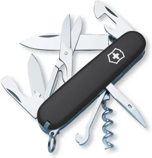 Victorinox Climber Swiss Army Knife, 14 Function Swiss Made Pocket Knife with 2 Blades, Corkscrew and Screwdriver