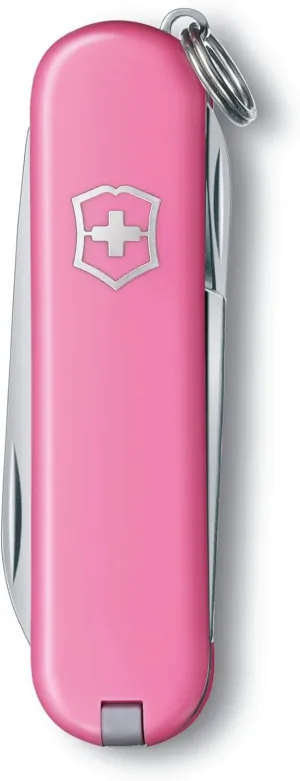 Victorinox, Pocket Knife, Small, Classic SD, 58 mm, Light Pink (7 Functions, Blade, Nail File, Screwdriver 2.5 mm, Scissors)