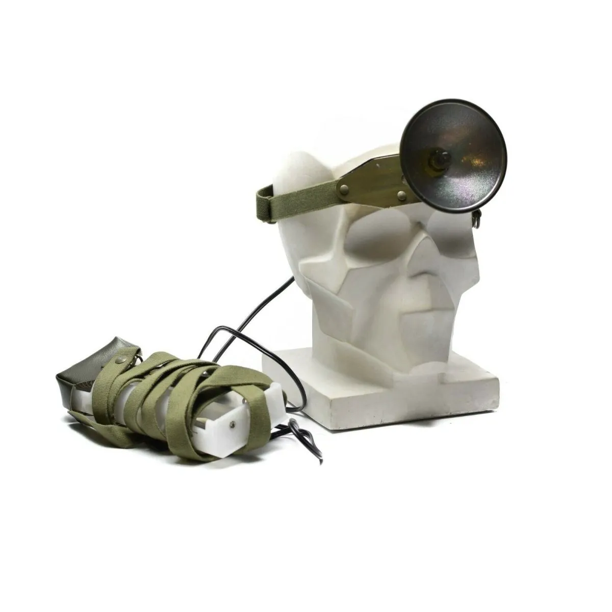 Vintage Swedish military army Head lamp Head torch flashlight NEW