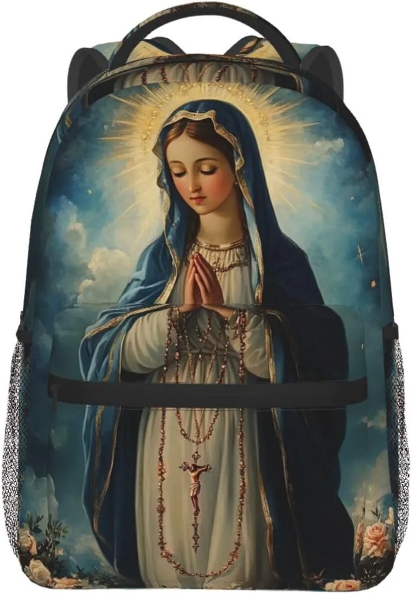 Virgin Mary Casual Backpack For Trekking Unisex Gift