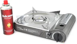Vulcanus MS-3800S Portable Butane Gas Stove.12.9"x 10.9" x 4" Gas-1 Butane Gas Cartridge(1-CAN)
