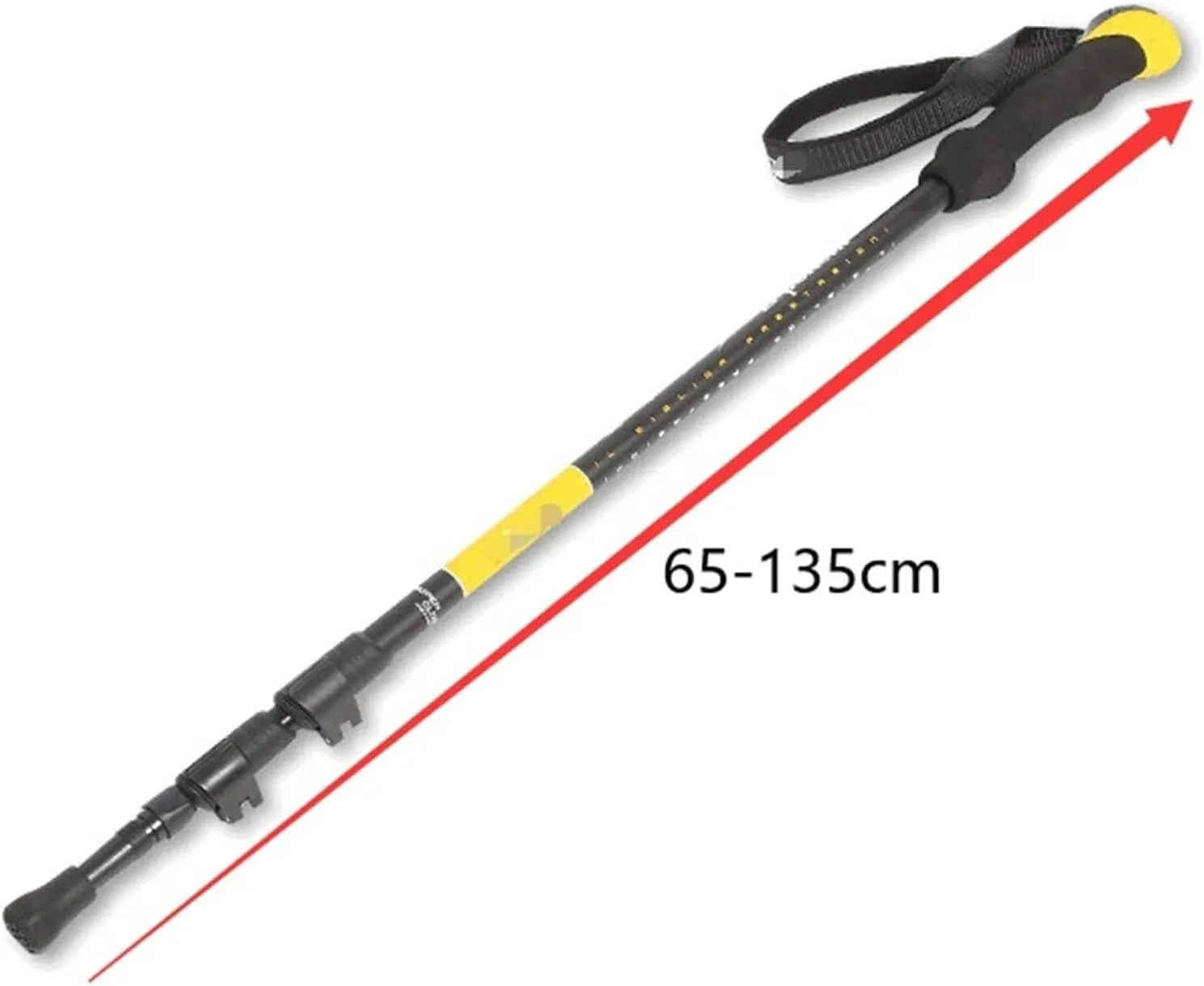 Walking Stick Hiking Poles Trekking Pole Telescopic Walking Stick with Ergonomic Handle Portable Hiking Pole for Outdoor Hiking Gear Trekking Poles