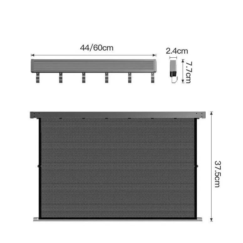 Wall-Mounted Foldable Drying Rack, Telescopic Cloth Drying Mesh Shelf, Organizer Rack With Hooks