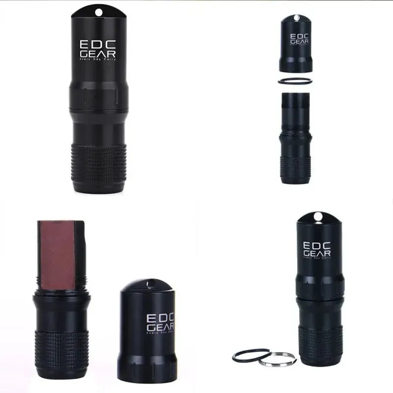Waterproof Capsule EDC Storage Box – Survival Match & Pill Container