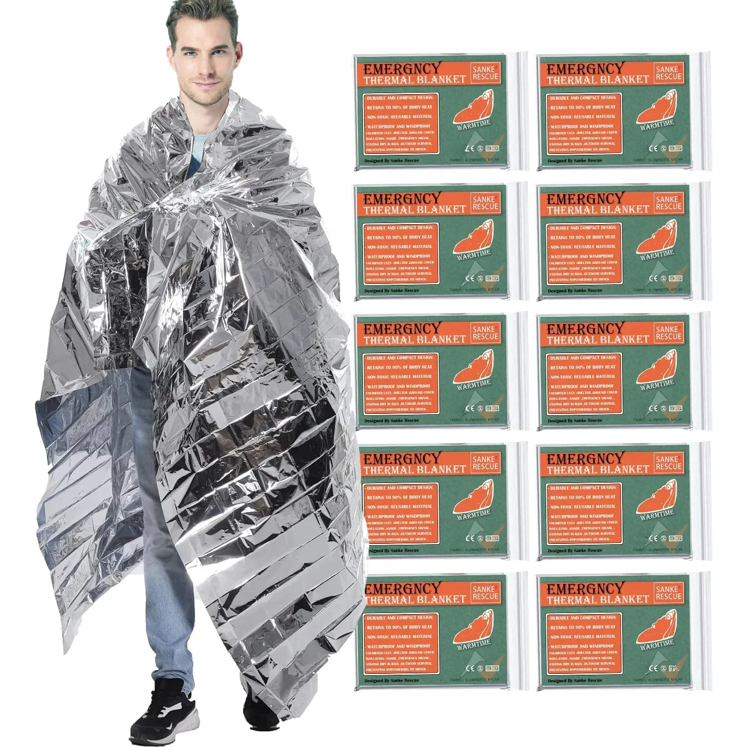 Waterproof Emergency Thermal Blanket