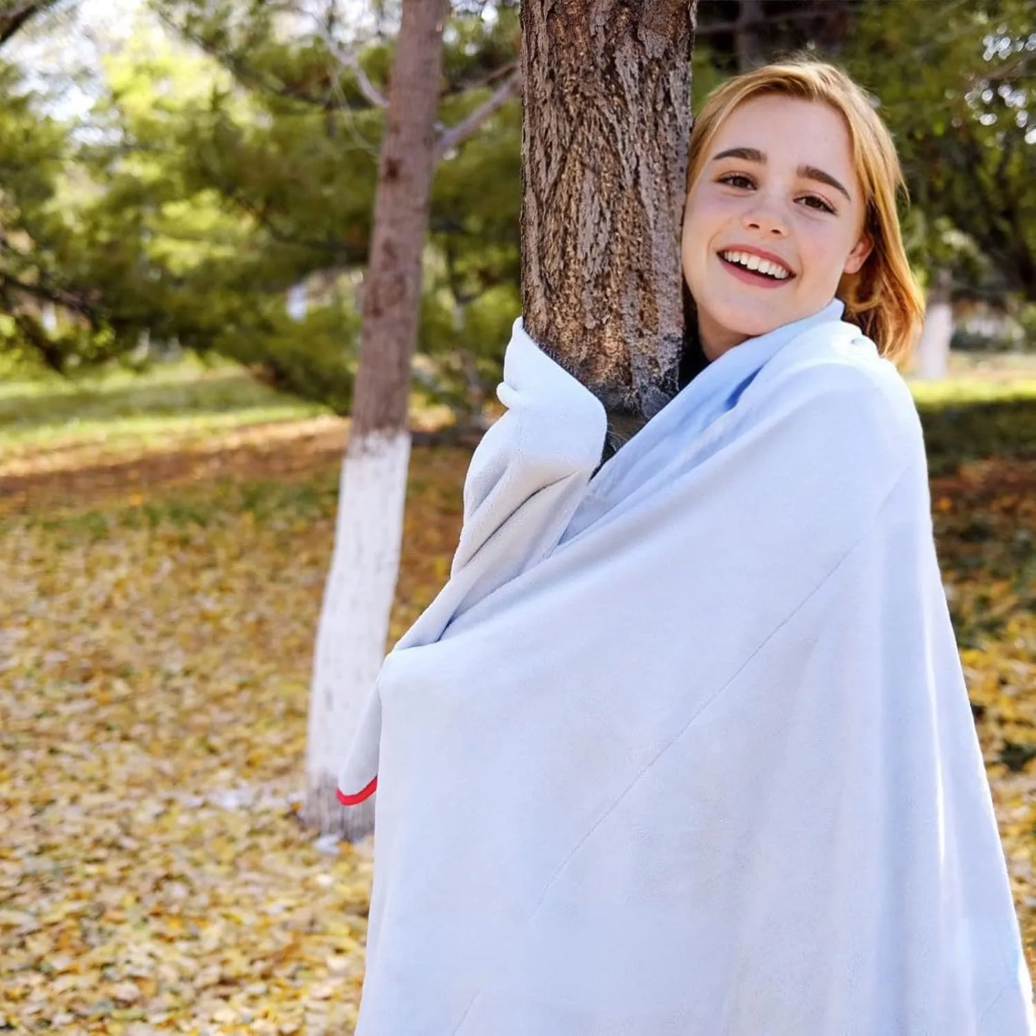 Waterproof Outdoor Blanket for Cold Weather by KingCamp, Lightweight Thick Fleece Warm Foldable Blankets, Machine Washable Windproof Throw for Picnic, Camping, Outdoors, Stadium, Beach, Festival, Dog
