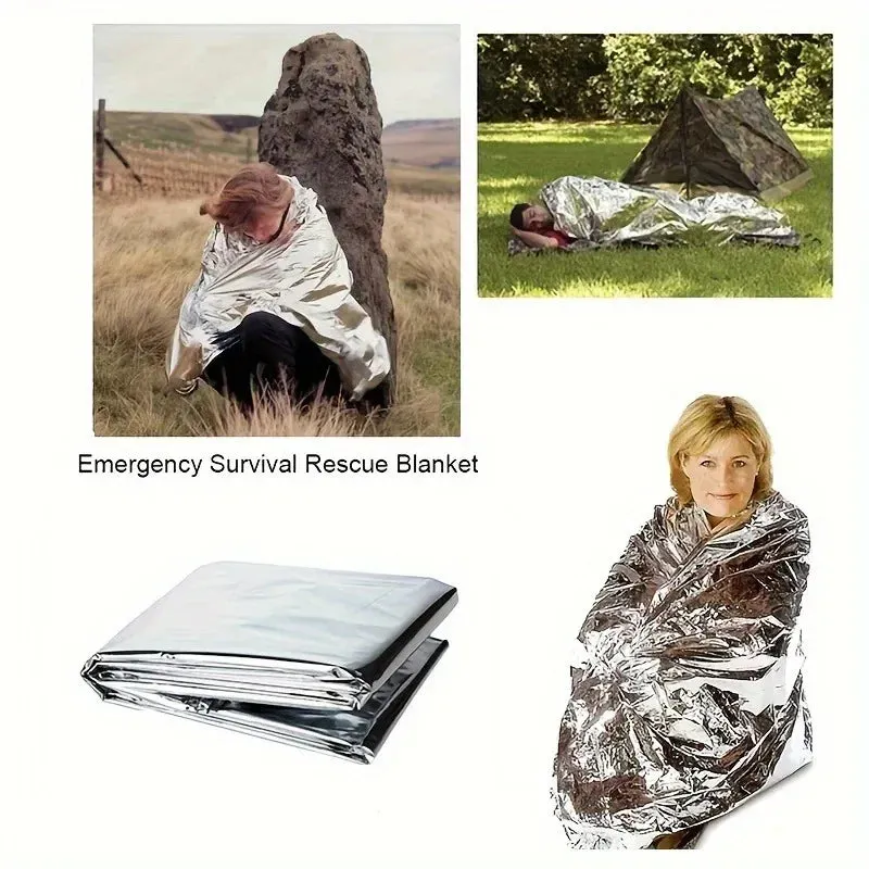 Waterproof Reflective Emergency Blanket for Outdoor Survival and Rescue