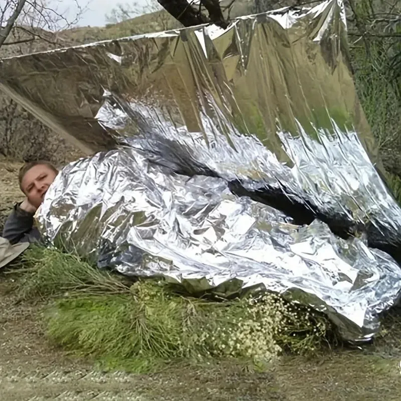 Waterproof Reflective Emergency Blanket for Outdoor Survival and Rescue