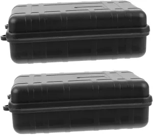 Waterproof Storage : 2pcs Outdoor Survival Suit Shockproof Box Food Grade Container