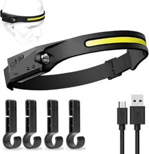 WavePro 230° Ultra-Light Motion-Sensing Headlamp, MinMio 230º Lumi Light/Lumilight Headlamp (1pc)