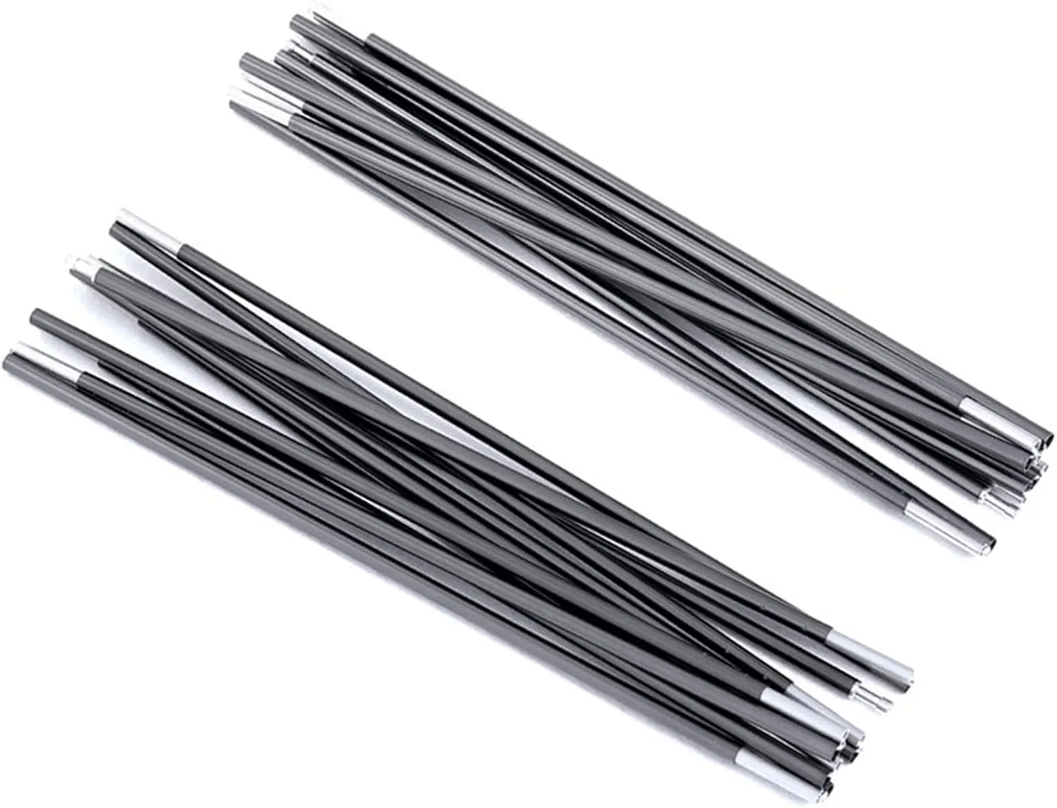 Weanas Tent Poles Replacement, Aluminum Rod Tent Pole Multifunction Lightweight Tent Pole Repair Kit, 7001 Series Aluminum Heated (16'3"(496cm) 2 Pole)