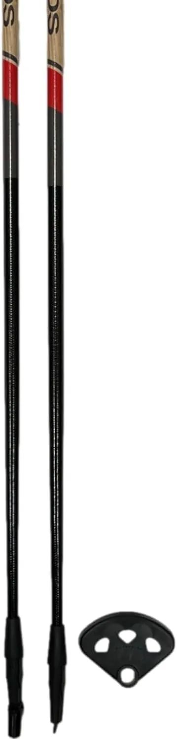 Whitewoods Unisex Adult Cross Trail-Glass/Touring Cross Country Nordic Ski Poles
