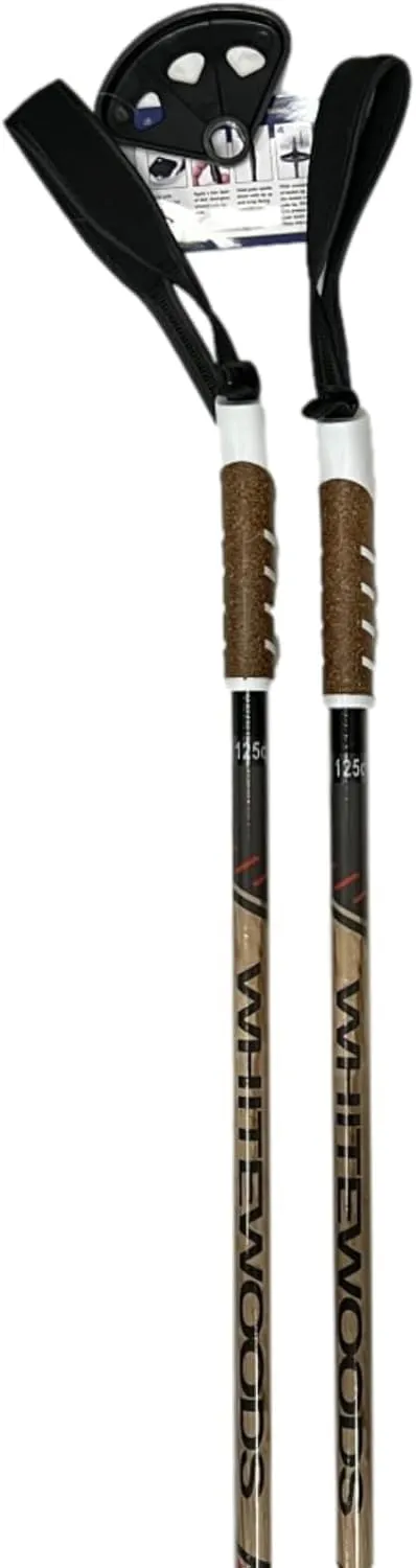 Whitewoods Unisex Adult Cross Trail-Glass/Touring Cross Country Nordic Ski Poles