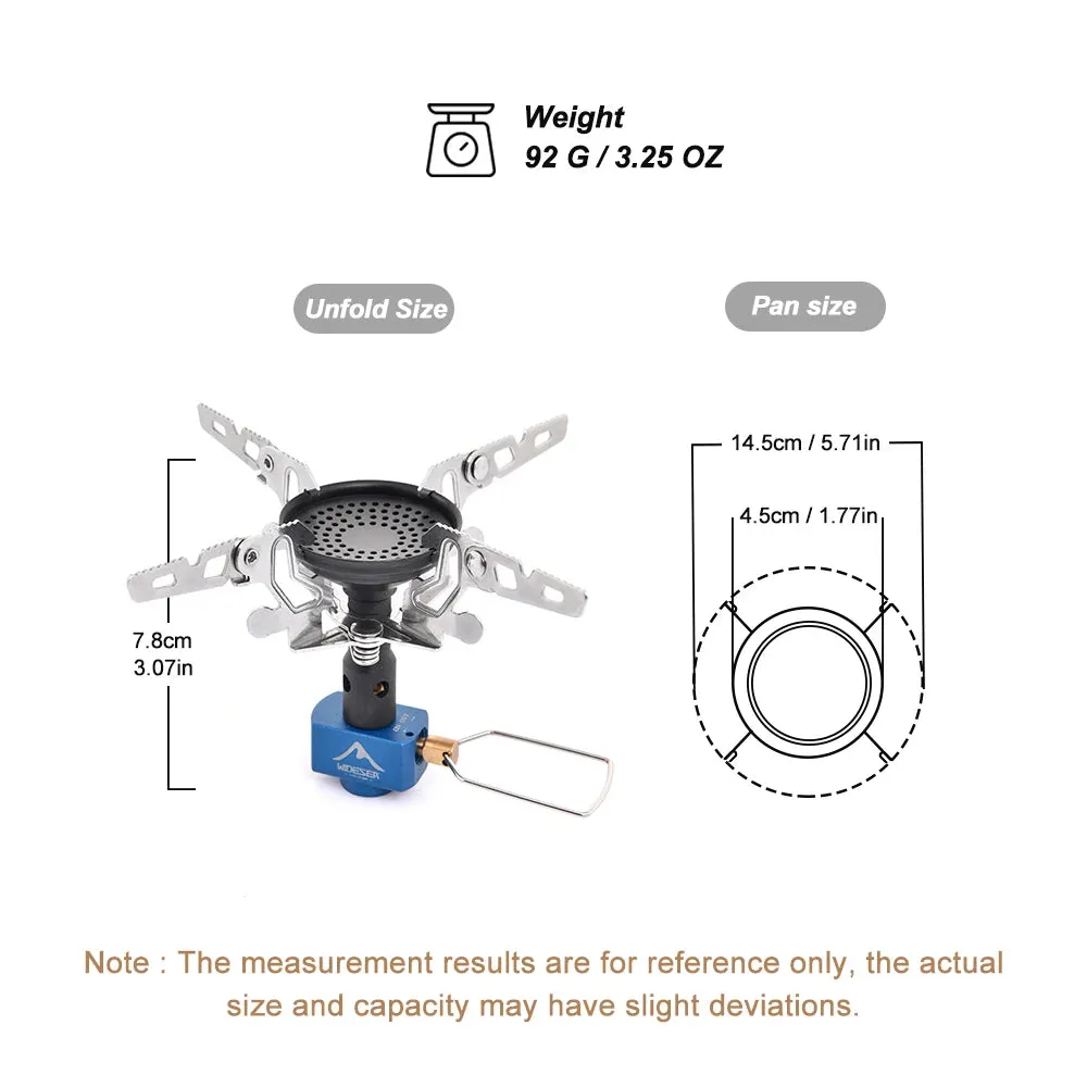 WIDESEA Camping Gas Burner Outdoor Stove – 3300W Portable Cooking Equipment for Camping & Survival