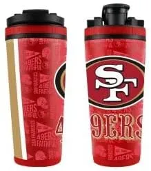 WinCraft San Francisco 49ers Red 26oz 4D Stainless Steel Ice Shaker