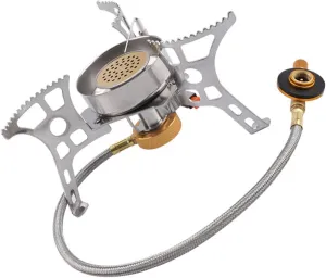 Windproof Camping Stove Burner Multi-functional Compact Outdoor Gas Stove for Camping Hiking Backpacking