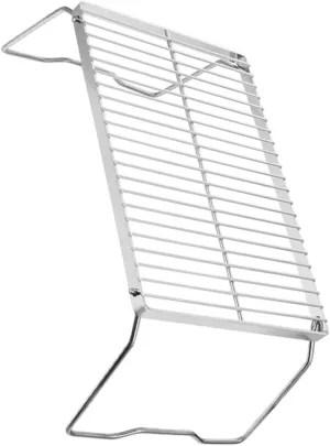 Wing Racks for Grills Stainless Steel Mesh Rack Outdoor Grill Folding Stove Holder