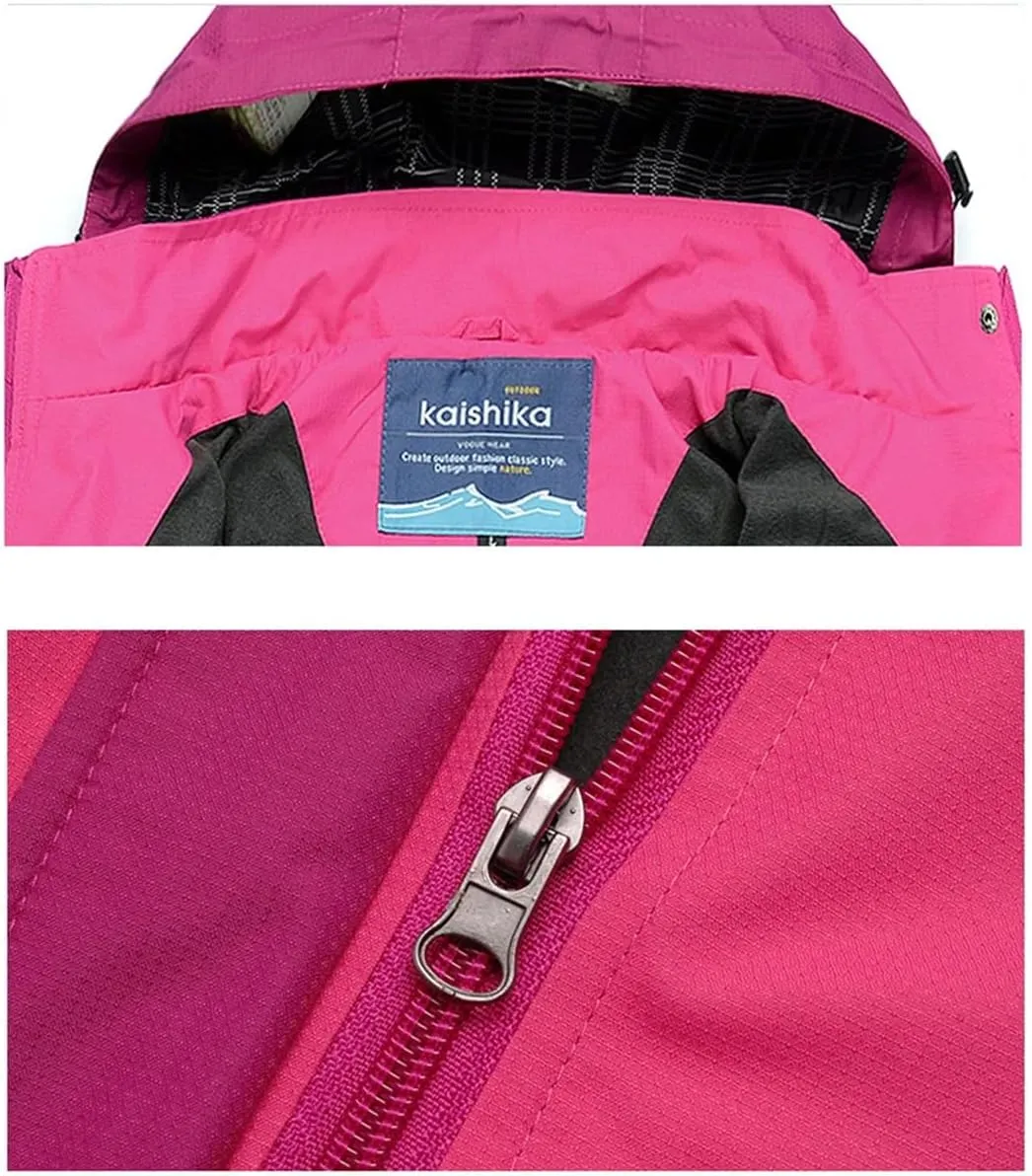 Women Outdoor Hiking Rain Coat Windbreaker Waterproof Hooded Camping Cycling Spring Trekking Jacket