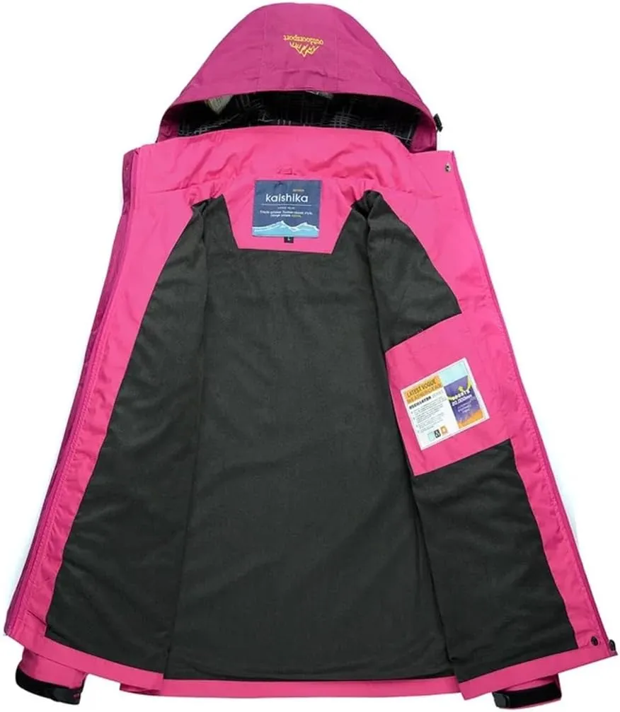 Women Outdoor Hiking Rain Coat Windbreaker Waterproof Hooded Camping Cycling Spring Trekking Jacket