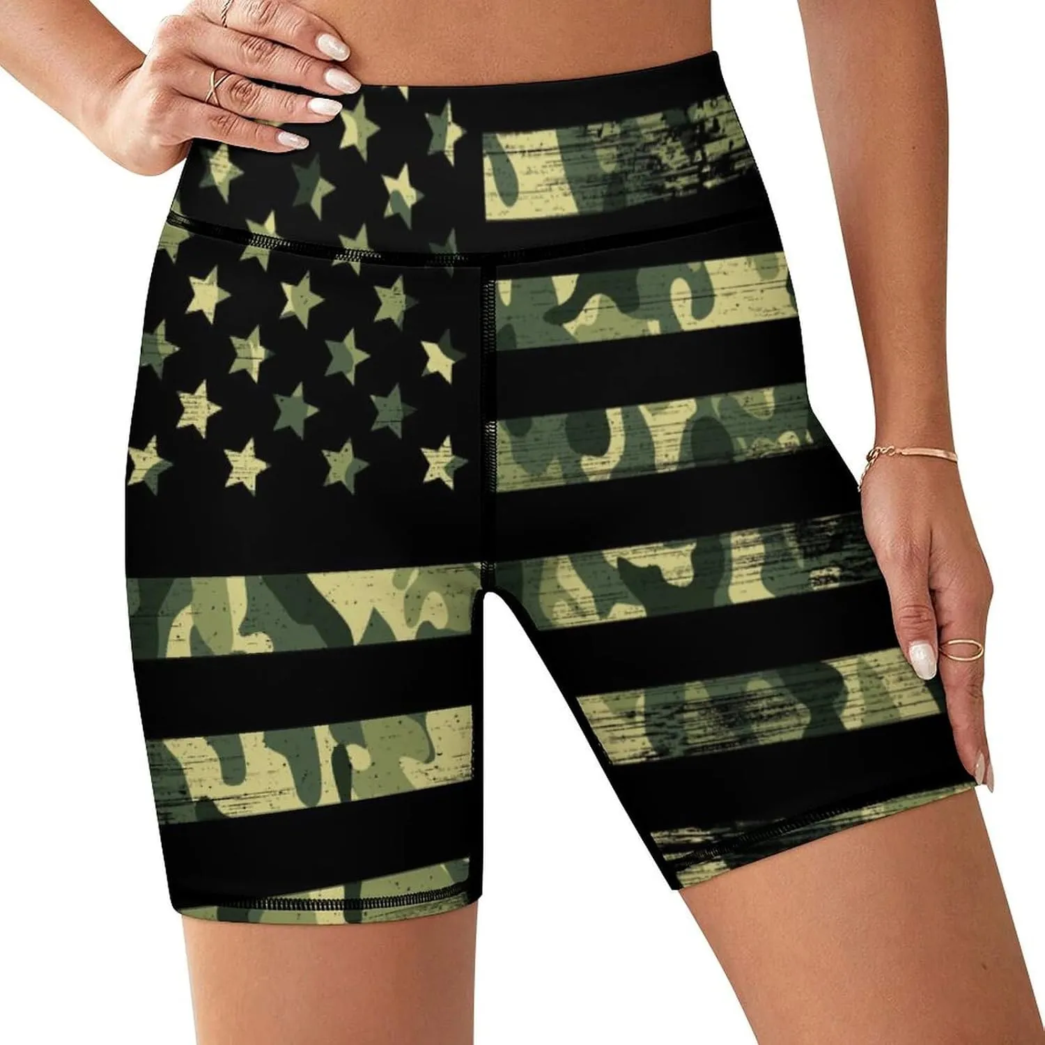 Women's High Waist Bike Shorts for Workout Sports Athletic Running Hiking Biker Yoga Gym