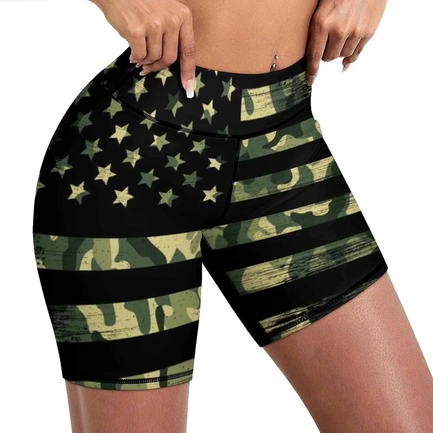 Women's High Waist Bike Shorts for Workout Sports Athletic Running Hiking Biker Yoga Gym
