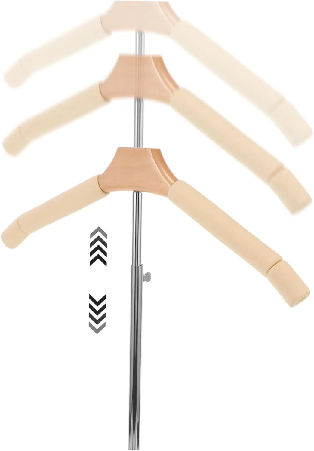 Wooden Base T-shirt Support Stand Easy to Clean Non-wrinkle Display for Suit Jacket Male Clothing Rack Home Supplies