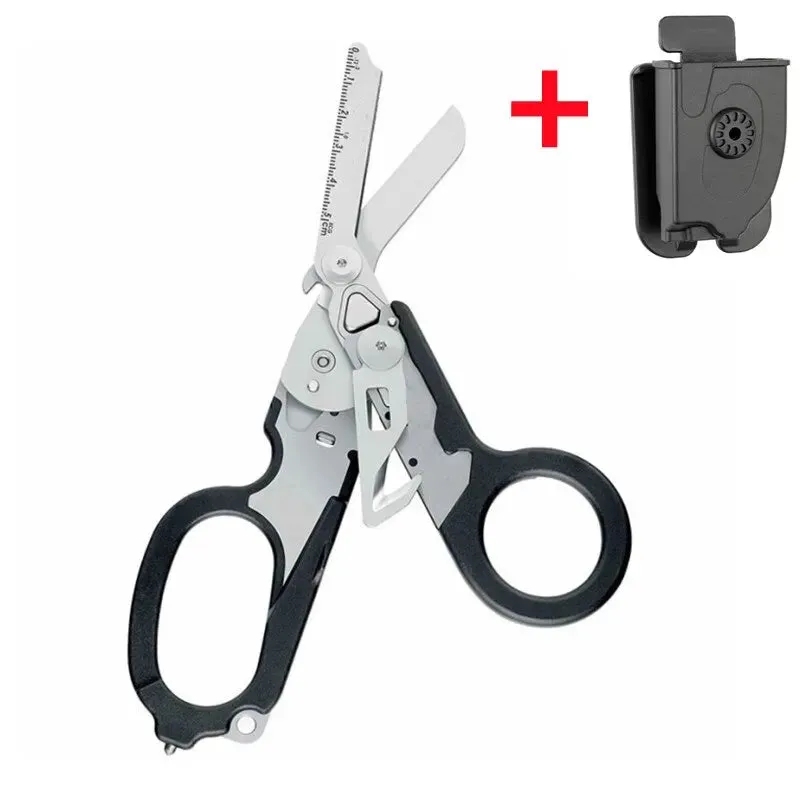 XIAOTREE Multifunction Tactical Folding Scissors for First Aid and Survival