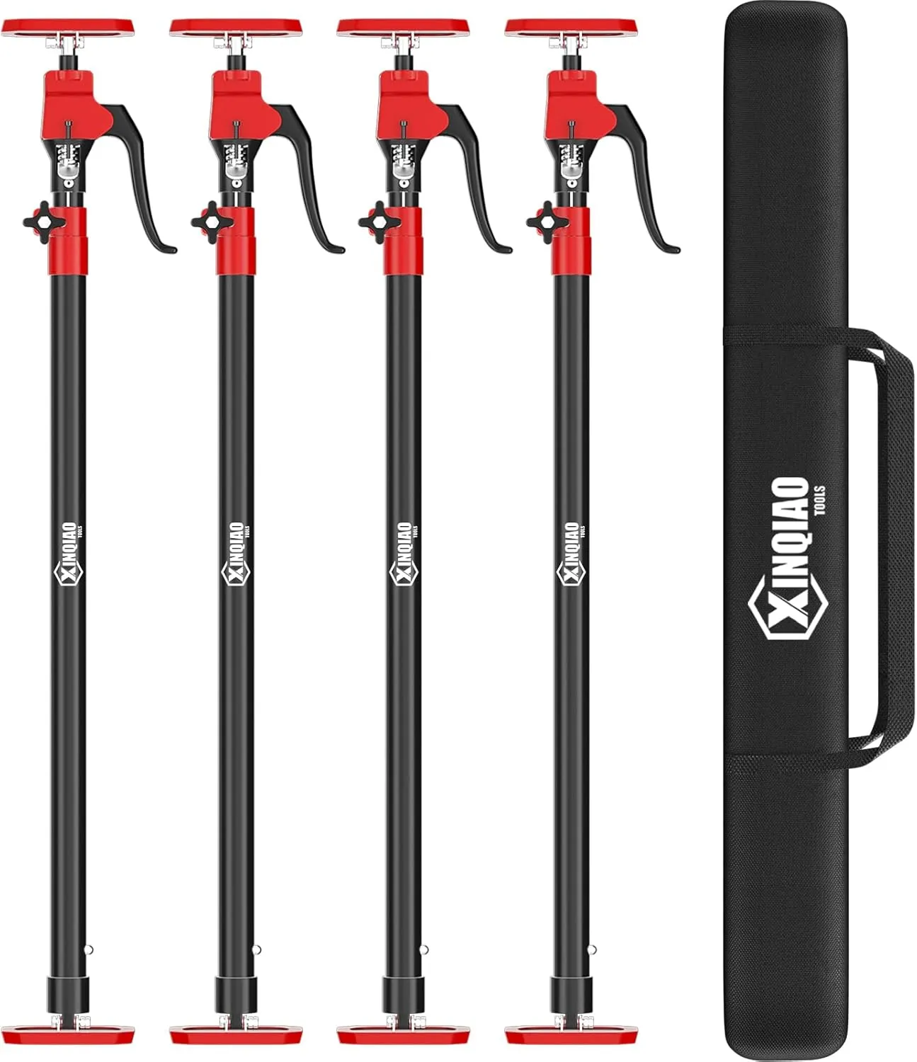 XINQIAO Cabinet Jacks for Installing Cabinets, Heavy Duty Third Hand Tools Adjustable Support Pole from 49.2 in to 114.2 in, 4 PCS