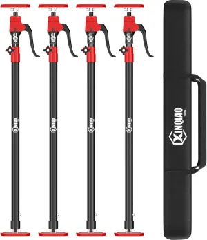 XINQIAO Cabinet Jacks for Installing Cabinets, Heavy Duty Third Hand Tools Adjustable Support Pole from 49.2 in to 114.2 in, 4 PCS